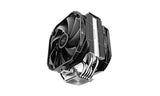 DeepCool AS500 PLUS CPU Air Cooler Single Tower, 5 Heat Pipes High Fin Density, Slim Profile, Double TF140S PWM Fans Included, ARGB LED Controller Inc