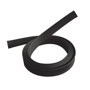 Brateck Braided Cable Sock (20mm/0.79" Width)  Material Polyester Dimensions1000x20mm -- Black (LS)