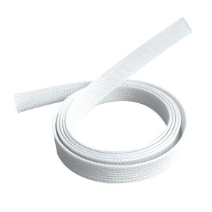 Brateck Braided Cable Sock (20mm/0.79" Width)  Material Polyester Dimensions1000x20mm -- White (LS)