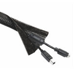 Brateck Flexible Cable Wrap Sleeve with Hook and Loop Fastener (135mm/5.3" Width) Material Polyester Dimensions 1000x135mm -  Black