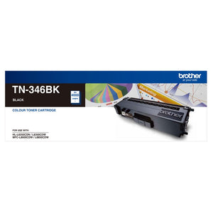 Brother TN-346BK High Yield Black Toner, HL-L8250CDN/8350CDW MFC-L8600CDW/L8850CDW - 4000Pages