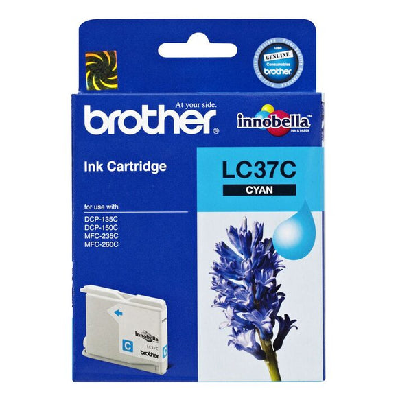 Brother LC-37C Cyan Ink Cartridge- to suit DCP-135C/150C, MFC-260C/ 260C SE- up to 300 pages