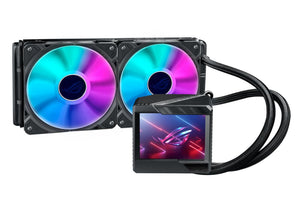 ASUS ROG RYUJIN II 240 ARGB All-In-One Liquid CPU Cooler, 3.5" LCD, 2x ROG 120mm ARGB Radiator Fans