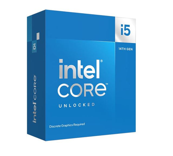 Intel i5 14600KF CPU 4.0GHz (5.3GHz Turbo) 14th Gen LGA1700 14-Cores 20-Threads 24MB 125W Graphic Card Required Unlocked Retail Raptor Lake no Fan