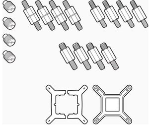 Corsair Intel Elite CPU Bracket Compatibility ELITE, ELITE Capellix, ELITE LCD Series Coolers