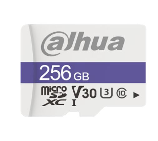 Dahua C100 256GB microSD 95MB/s 38MB/s 80TBW C10/U1/V10 UHS-I -25 °C to +85 °C Temperature Resistant Waterproof Anti-magnetic Anti X-ray 7yrs wty