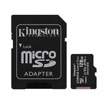 (LS) Kingston 128GB MicroSD SDHC SDXC Class10 UHS-I Memory Card 100MB/s Read 10MB/s Write with standard SD adaptor ~SDCS/128GB