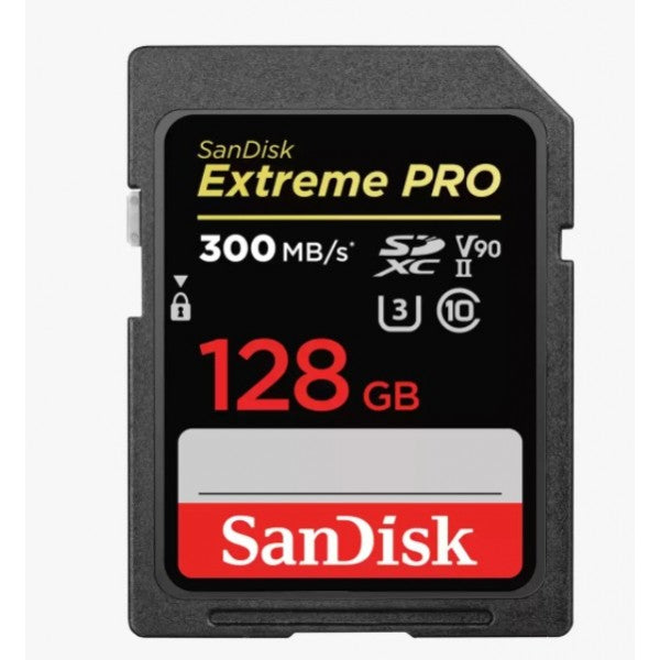 SanDisk SDSDXDK-128G-GN4IN 128GB Extreme PRO SDXC UHS-II Memory Card - Lifetime limited Warranty
