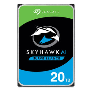 Seagate 20TB 3.5" SkyHawk AI Surveillance SATA 6Gb/s HDD 256MB Cache  5 years Limited Warranty