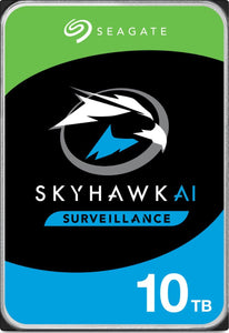 Seagate 10TB 3.5" SkyHawk Surveillance AI, 512E SATA3 6Gb/s 256MB Cache 24x7 HDD ST10000VE001  5 Years Warranty