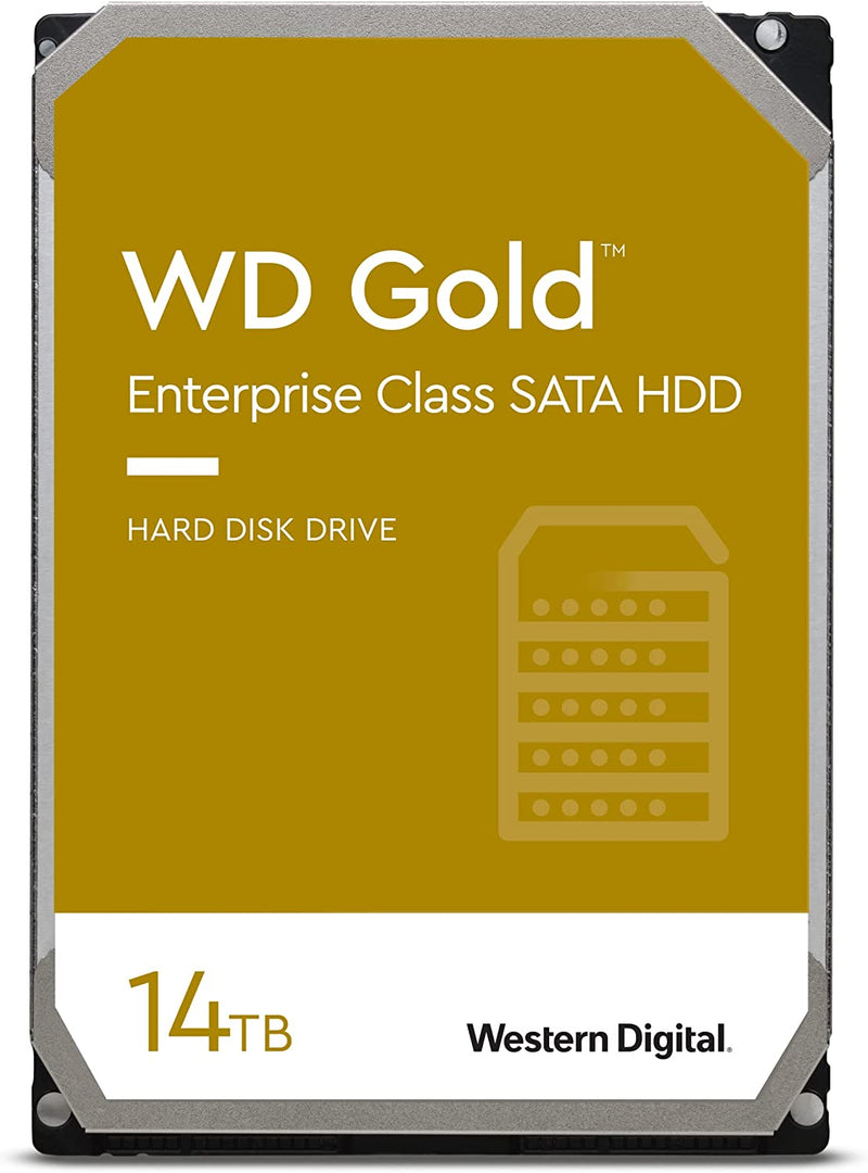 Western Digital 14TB WD Gold Enterprise Class Internal Hard Drive - 7200 RPM Class, SATA 6 Gb/s, 512 MB Cache, 3.5