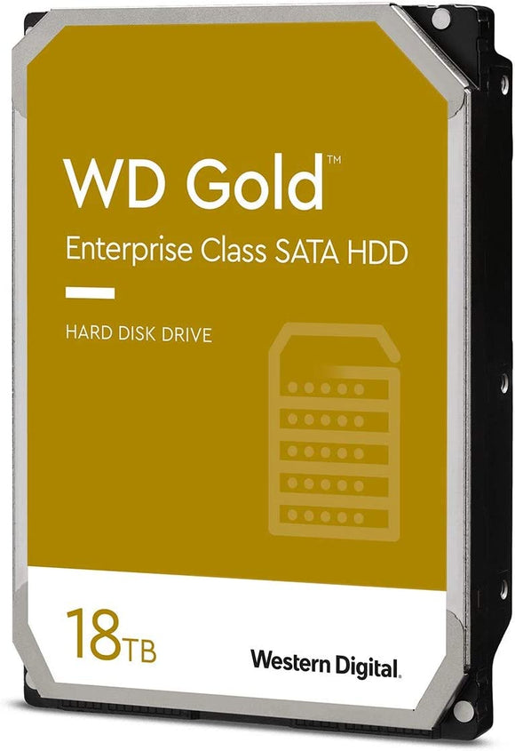 Western Digital 18TB WD Gold Enterprise Class Internal Hard Drive - 7200 RPM Class, SATA 6 Gb/s, 512 MB Cache, 3.5