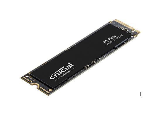 Crucial P3 Plus 2TB Gen4 NVMe SSD 5000/4200 MB/s R/W 440TBW 680K/850K IOPS 1.5M hrs MTTF Full-Drive Encryption M.2 PCIe4 5yrs