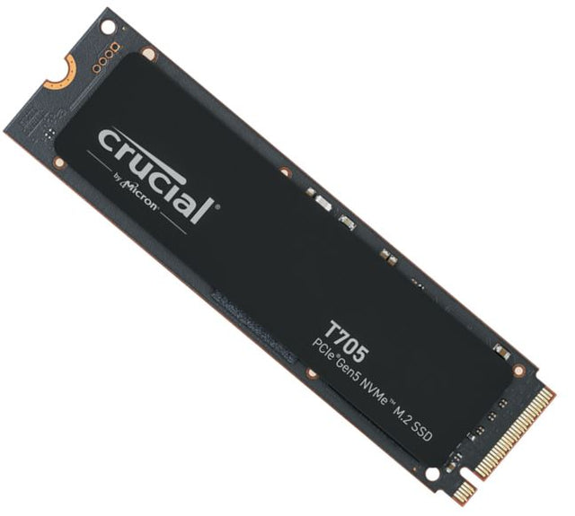 Micron (Crucial) Crucial T705 2TB Gen5 NVMe SSD - 14500/12700 MB/s R/W 1200TBW 1550K IOPs 1.5M hrs MTTF DirectStorage for Intel 14th Gen & AMD Ryzen 7000