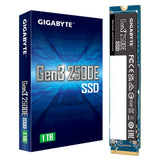 Gigabyte G3 2500E SSD 1TB M2 PCle 3.0x4 2400/1800 MB/s 130k/350Kl MTBF 1.5m hr Limited 3 years or 240TBW