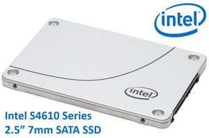 Intel DC S4610 2.5" 3.84TB SSD SATA3 6Gbps 3D2 TCL 7mm 560R/510W MB/s 97K/32K IOPS 3xDWPD 2 Mil Hrs MTBF Data Center Server 5yrs Wty EOL