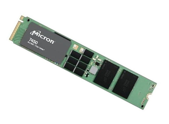 Micron 7450 Pro 3.84TB Gen4 NVMe Enterprise SSD M.2 5000/2500 MB/s R/W 735K/160K IOPS 25700TBW 1DWPD 2M hrs MTTF Server Data Centre 5yrs >1.92TB