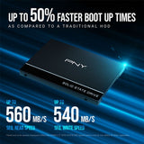 PNY CS900 250GB 2.5" SSD SATA3 535MB/s 500MB/s R/W  3yrs wty