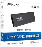 PNY PSD0CS2360-2TB-RB   PSSD,ELITE-X, TYPE-C, G2, 2TB, RB (AMZ)