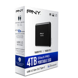 PNY PSD0CS2360-4TB-RB   PSSD,ELITE-X, TYPEC, G2, 4TB, RB (AMZ)