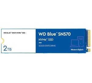 Western Digital WD Blue SN570 2TB NVMe SSD 3500MB/s 3500MB/s R/W 900TBW 600K/600K IOPS M.2 Gen3x4 1.5M hrs MTBF 5yrs ~WDS200T2B0C