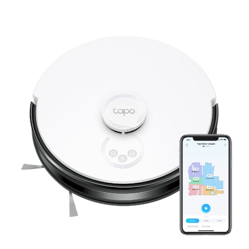 TP-Link Tapo RV30C LiDAR Navigation Robot Vacuum, 4200Pa Hyper Suction, Auto-Charging, 3200mAh Battery for Long-lasting, Auto-Charging