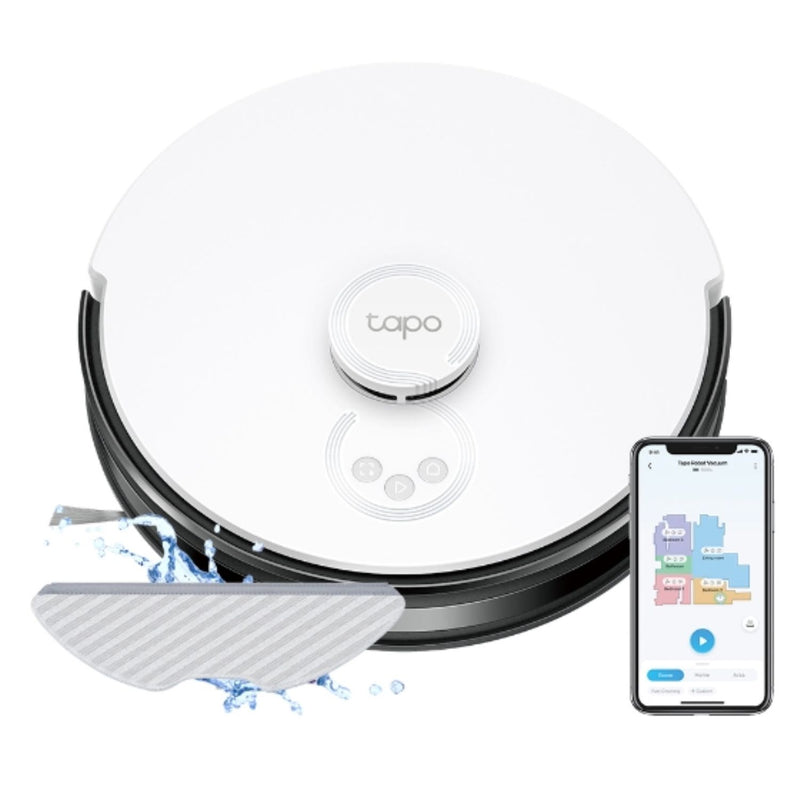 TP-Link Tapo RV30 LiDAR Navigation Robot Vacuum & Mop, 4200Pa Hyper Suction, Auto-Charging, 5000mAh Battery for Long-lasting, Auto-Charging