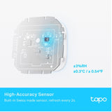 TP-Link Tapo Smart Temperature & Humidity Monitor, Real-Time & Accurate, E-ink Display, Free Data Storage & Visual Graphs,