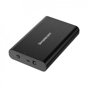 Simplecom SE331 Aluminium 3.5'' SATA to USB-C External Hard Drive Enclosure USB 3.2 Gen1 5Gbps