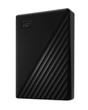 Western Digital My Passport 1TB USB 3.0 2.5" Portable External Hard Drive - 256-bit AES Encryption Slim Light Durable Shock Proof Black Plug & Play