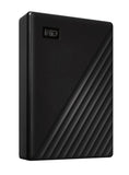 Western Digital My Passport 1TB USB 3.0 2.5" Portable External Hard Drive - 256-bit AES Encryption Slim Light Durable Shock Proof Black Plug & Play