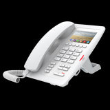 Fanvil H5 Hotel / Office Enterprise IP Phone - 3.5" Colour Screen, 1 Line, 6 x Programmable Buttons, Dual 10/100 NIC, POE, 2 Years Warranty- White