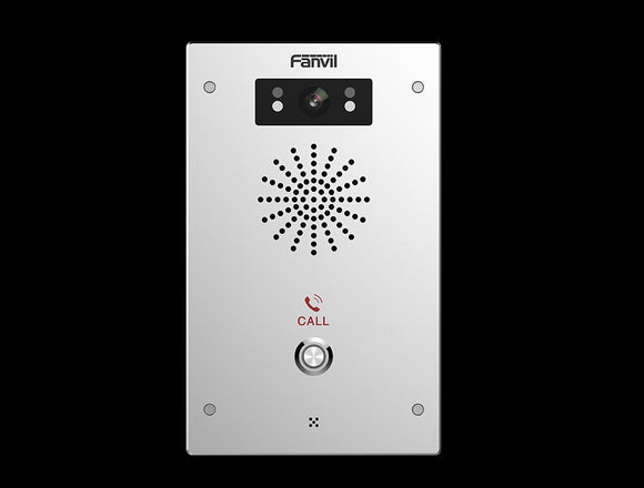 Fanvil i16v Outdoor Audio/Video Intercom, 2 SIP Lines, 1 DSS Key, PoE, IP65 & IK10, Extreme Temperatures, 2Yr Warranty