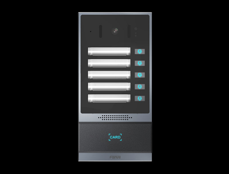 Fanvil i63 Outdoor Audio/Video Intercom, 2 SIP Lines, 5 DSS Keys, PoE, IP66 & IK07, RFID Reader , ONVIF, 2Yr Warranty