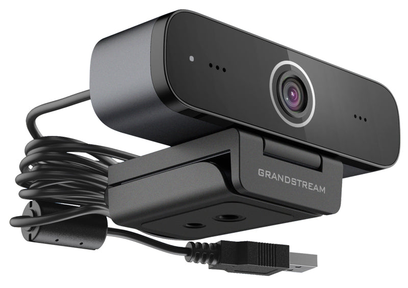 Grandstream GUV3100 Full HD USB Webcam, 2 Built in Microphones, 1080p at 30fps, 1.8m USB Cable, Teams, Zoom, 3CX, 1 Meter Voice Pickup *LS
