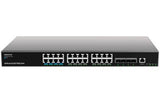 Grandstream GWN7813P Enterprise-Grade Layer 3 Managed Network Switches. 60W(1-8,PoE++) 30W(9-24) 360W POE30W(9-24)