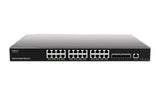 Grandstream IPG-GWN7813 Layer 3 network switch with 24 RJ45 Gigabit Ethernet ports for copper plus four 10 Gigabit SFP+ ports for fiber