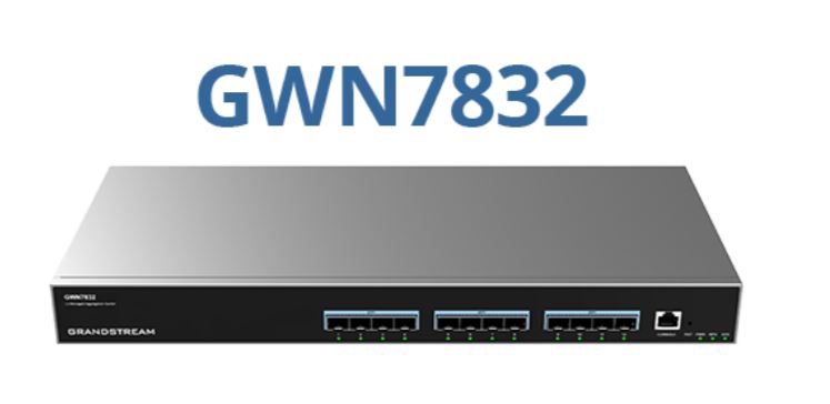 Grandstream GWN7832 Enterprise Layer 3 managed Aggregation Switc, 12 x SFP+, Redundant PSU