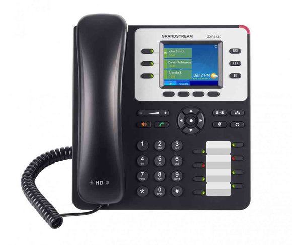 *LS Grandstream GXP2130 3 Line IP Phone, 3 SIP Accounts, 320x240 Colour LCD Screen, HD Audio, Built-In Bluetooth