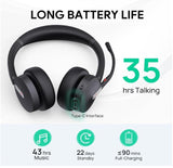 Yealink BH70 Bluetooth Wireless Stereo Headset Teams USB-C, Microsoft Teams & UC Certified, 3-Mic Noise Cancellation, 35 Hours Talk Time