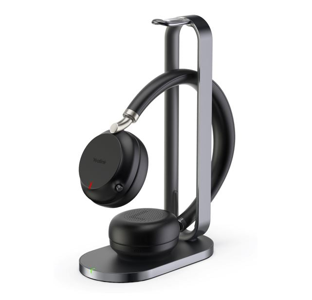 Yealink BH72 Bluetooth Wireless Stereo Headset, Charging Stand,Microsoft Teams & Zoom Certified,USB-A,Wireless Charging,Retractable Mic