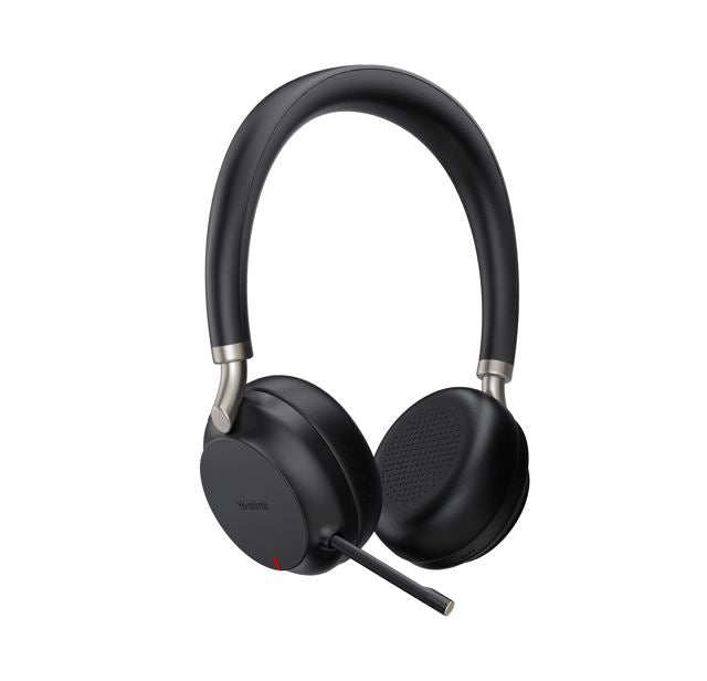 Yealink BH72 Teams Certified, Bluetooth Wireless Stereo Headset, Black, USB-C, Supports Wireless Charging, Rectractable Microphone, 40hrs battery life