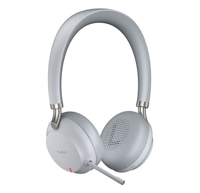 Yealink BH72 Teams Certified, Bluetooth Wireless Stereo Headset, Grey, USB-C, Supports Wireless Charging, Rectractable Microphone, 40hrs battery life