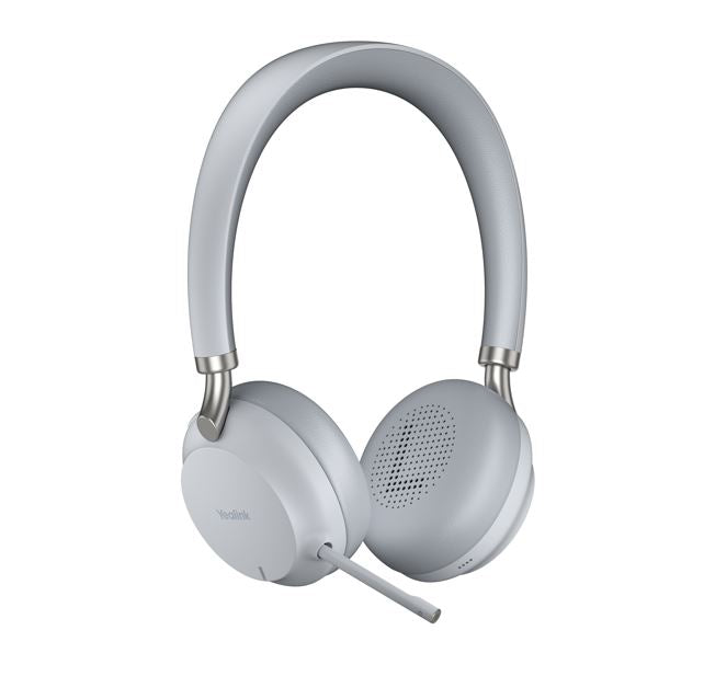 Yealink BH72 Teams Certified, Bluetooth Wireless Stereo Headset, Grey, USB-A, Supports Wireless Charging, Rectractable Microphone, 40hrs battery life