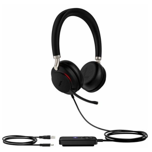 Yealink UH38 Dual Mode USB and Bluetooth Headset, USB-C, Teams Call Controller with Built-In Battery Dual Noise-Canceling Mics, Busy Light,Teams