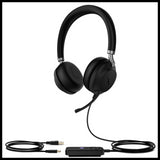 Yealink UH38 Dual Mode USB and Bluetooth Headset, USB-A,Teams Call Controller with Built-In Battery Dual Noise-Canceling Mics, Busy Light, *LS*