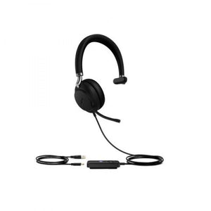 Yealink UH38 Mono Mode USB and Bluetooth Headset, USB-A,Teams Call Controller with Built-In Battery Dual Noise-Canceling Mics, Busy Light, Teams