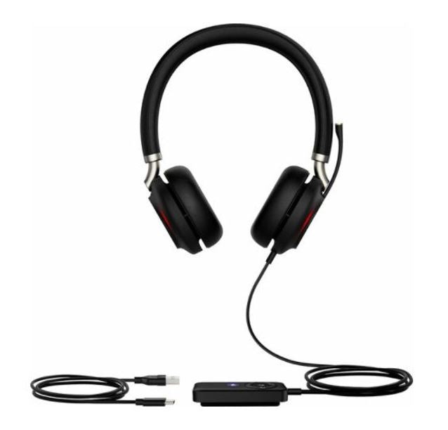 Yealink UH38 Dual USB and Bluetooth Headset, USB-A, Call Controller with Built-In Battery Dual Noise-Canceling Mics, Busy Light, Microsoft Teams & UC