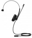 Yealink YHM341-LITE Wideband QD Mono Headset, Leather Ear Cushion, for Yealink IP Phones, QD cord not included, Noise-canceling, HD Voice Quality