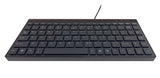 8Ware Compact Mini Ergonomic Keyboard USB & PS2 Black 88 Keys Multimedia Keyboard Windows 7 / 8 / 10 / Vista，IBM or Compatible systems Plug & play pap